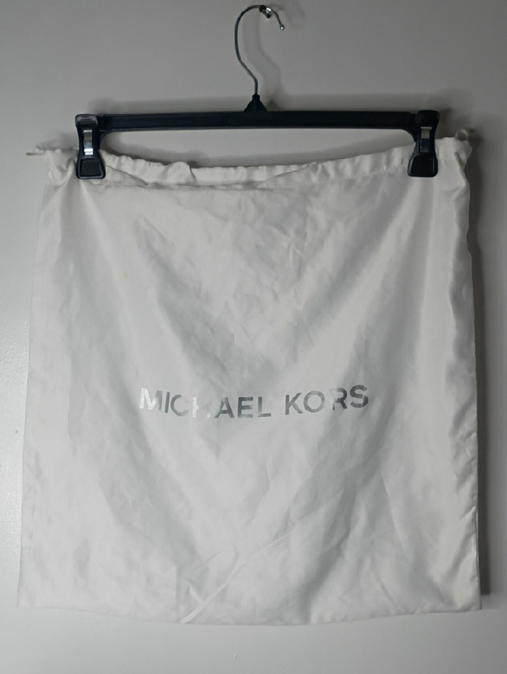 Michael Kors White Storage Dust Bag with Silver Logo